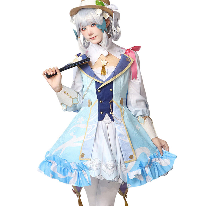 Genshin Impact Kamisato Ayaka Spingbloom Missive Cosplay Costume