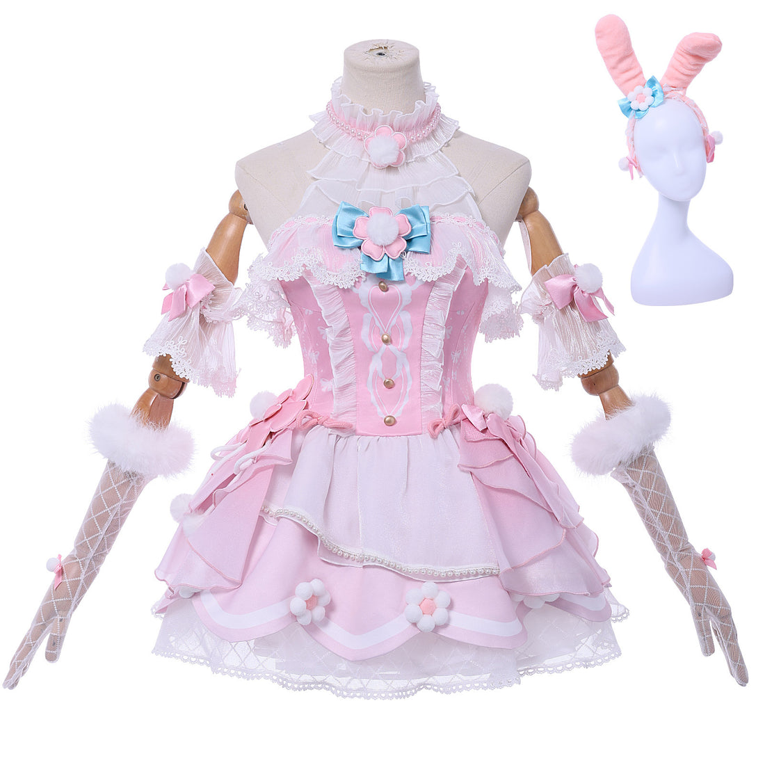 Naraka: Bladepoint Sheila My Melody Maid Outfit Cosplay Costumes