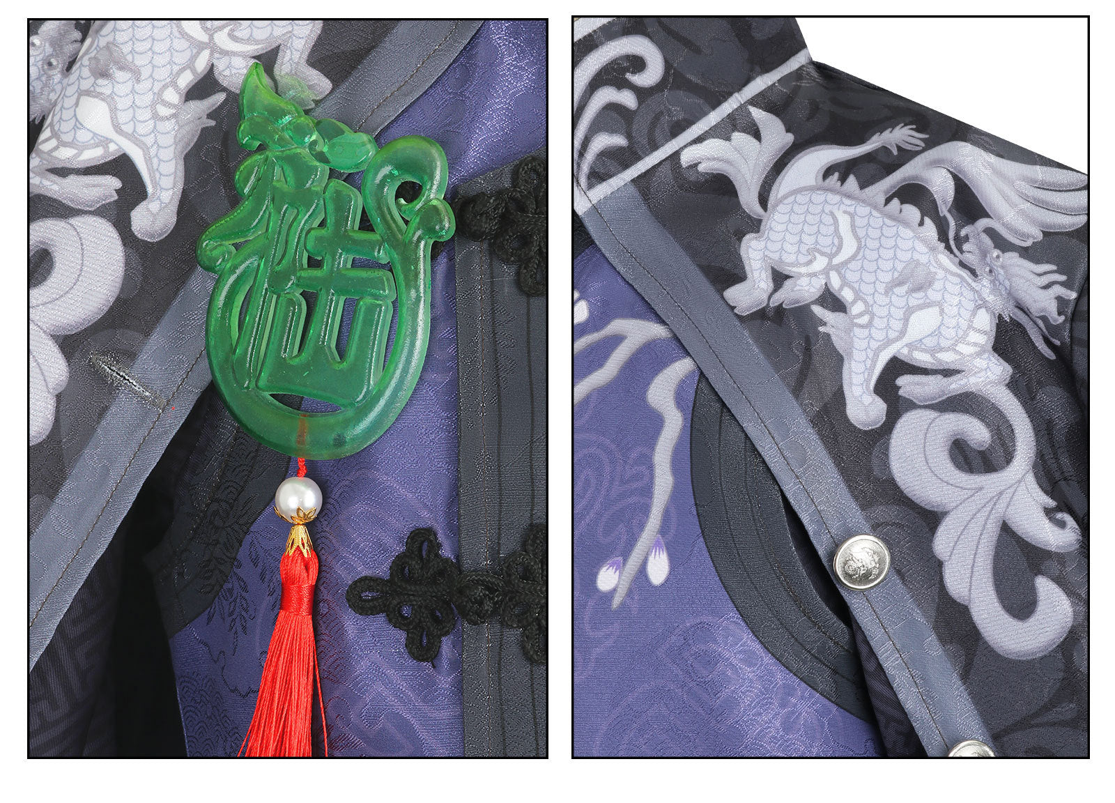 Identity V Under Truth Qilin Merchant Black White Wu Chang Cosplay Costumes