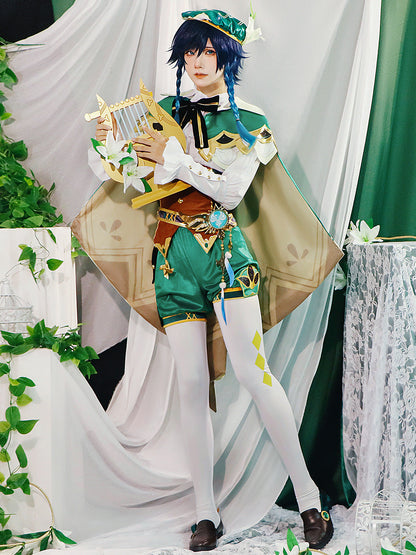 Genshin Impact Barbatos Venti High Level Full Set Cosplay Costumes
