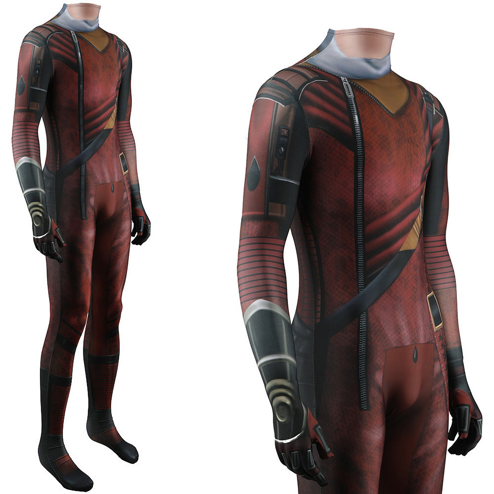 Guardians of the Galaxy Kraglin Jumpsuits Costume Kids Adult Halloween Bodysuit - coscrew