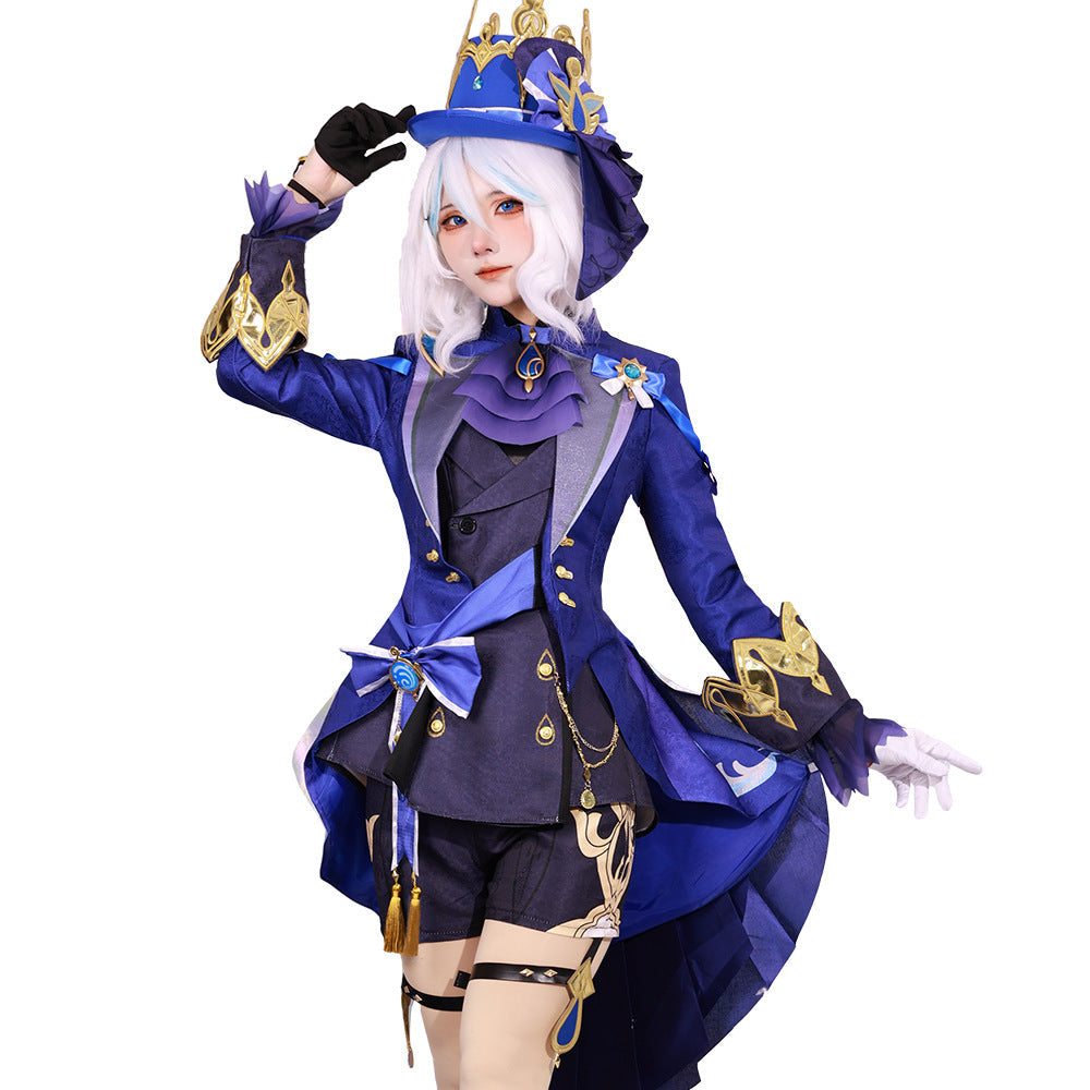 Genshin Impact Black Furina Focalors Full Set Cosplay Costume