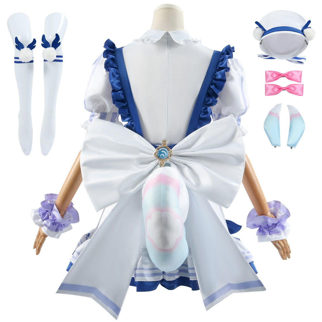 Game Genshin Impact Sigewinne X Luckin Coffee Cosplay Costumes