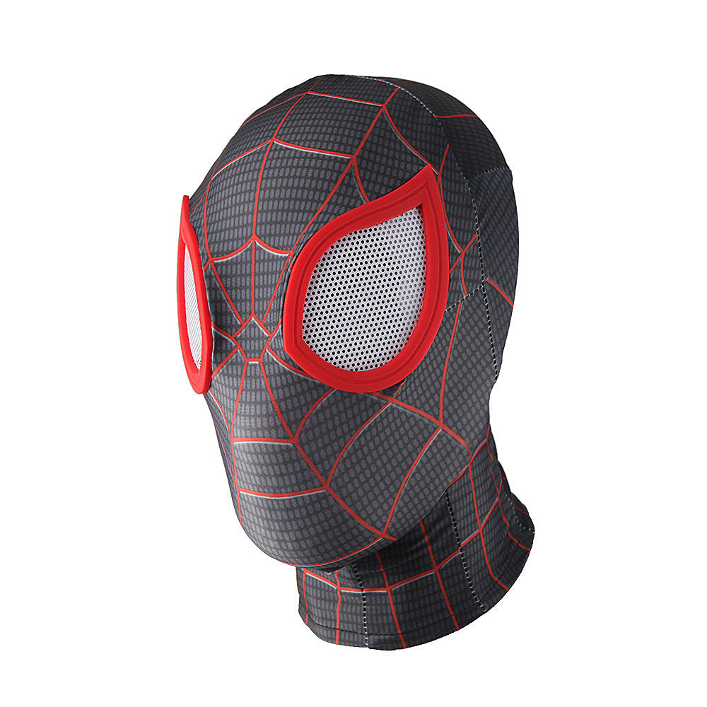 miles morales spider man with scarf jumpsuits costume kids adult halloween bodysuit