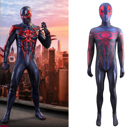ps4 2099 spiderman jumpsuit cosplay costume kids adult halloween bodysuit