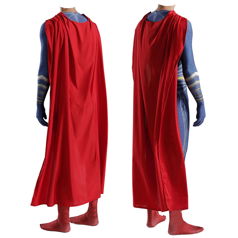 man of steel 2 superman clark kent jumpsuits costume kids adult halloween bodysuit