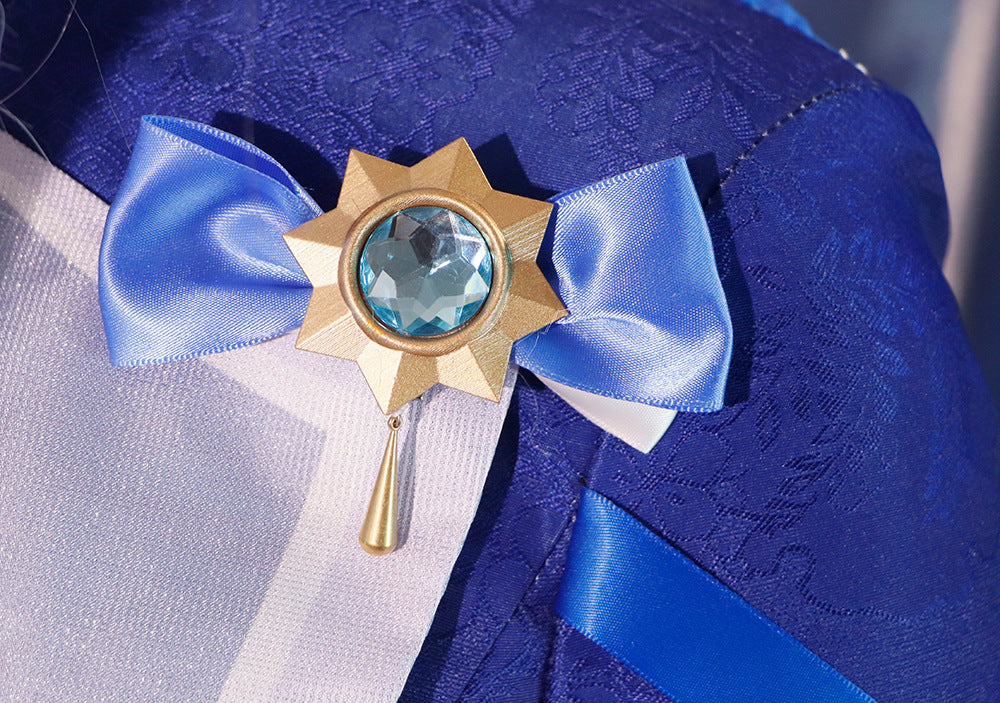 Genshin Impact White Furina Focalors Full Set Cosplay Costume