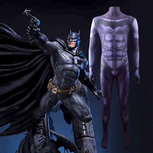 justice league batman bruce wayne jumpsuits costume kids adult halloween bodysuit