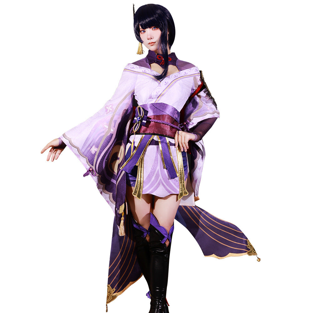 Genshin Impact Raiden Shogun Adult Full Set Cosplay Costume