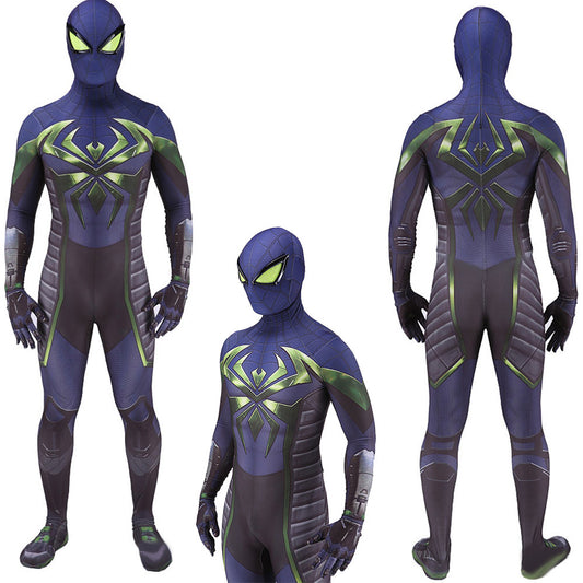 ps5 spider man miles morales 2099 jumpsuits costume kids adult halloween bodysuit