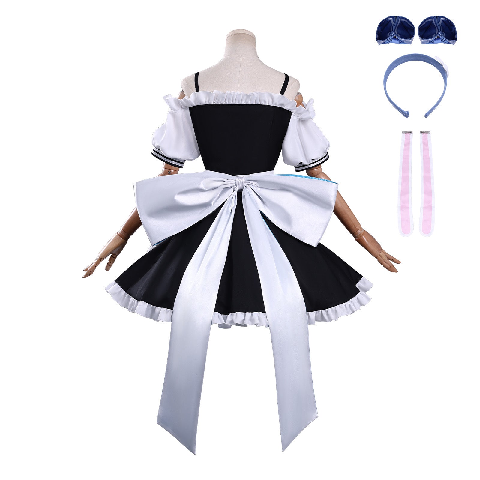 Game Azur Lane Laffey X Don Quijote Maid Outfit Cosplay Costumes