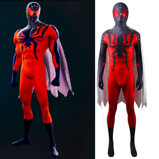 Spider-Verse Flipside Suit 2099 Spiderman Jumpsuits Kids Adult Halloween Bodysuit - coscrew