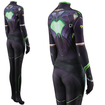 Game Valorant Viper Jumpsuits Cosplay Costume Kids Adult Halloween Bodysuit - coscrew