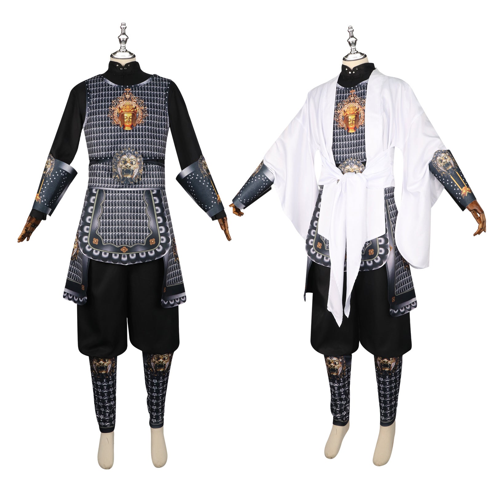 Black Myth Wukong Erlang God Yang Jian Full Set Cosplay Costumes