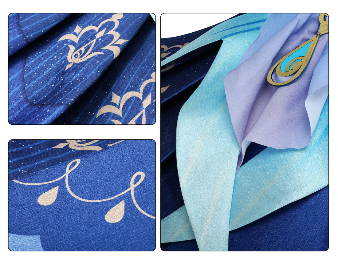 Genshin Impact Focalors Furina de Fontaine Black Cosplay Costumes