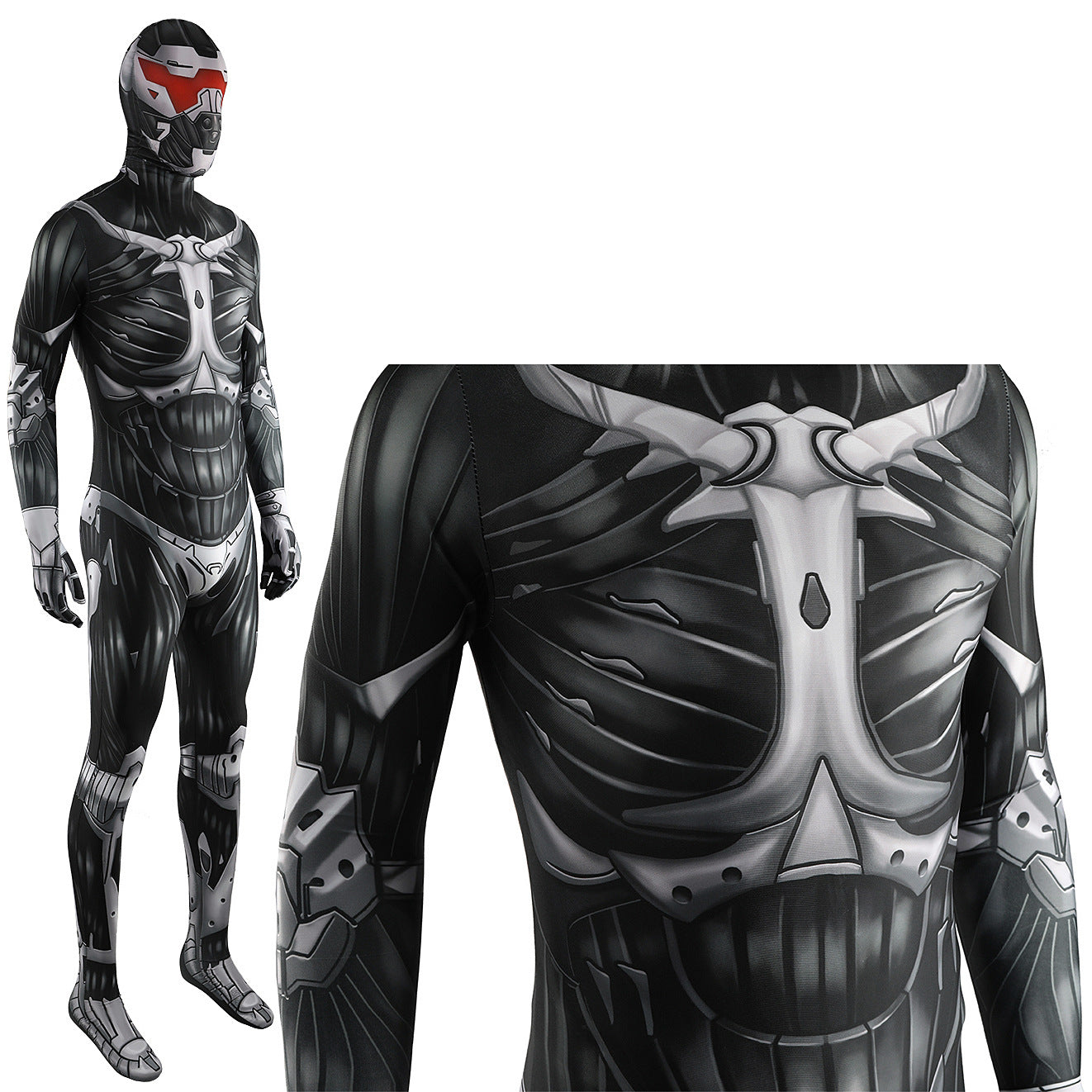 Game Crysis 3 Prophet Jumpsuits Cosplay Costume Kids Adult Halloween Bodysuit - coscrew