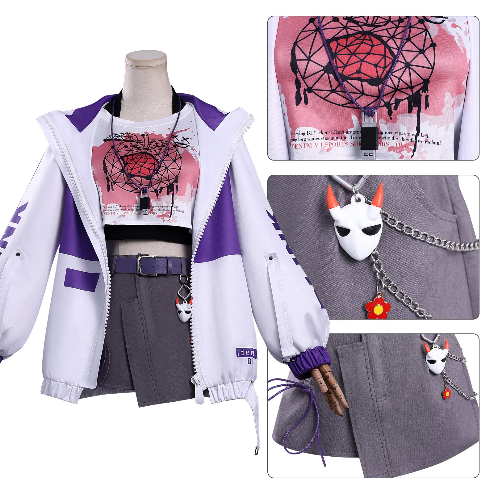 Identity V Mechanic Tracy Reznik BLK.TRACY Skin Cosplay Costumes
