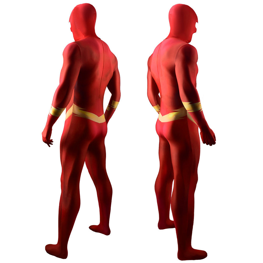 the flash speed force jumpsuits cosplay costume kids adult halloween bodysuit