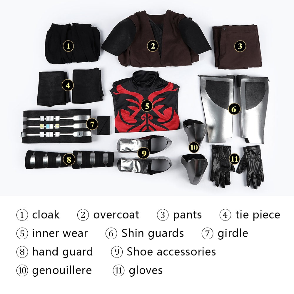 Star Wars: Maul Shadow Lord Maul Top Level Movie Cosplay Costumes