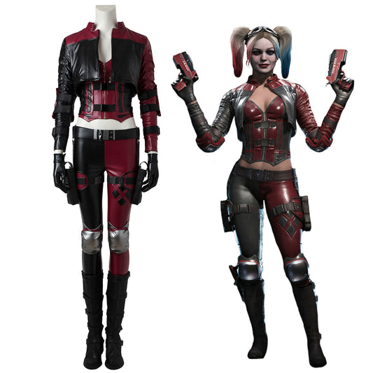 Injustice 2 The Clown's Girl Harley Quinn Leather Cosplay Costumes