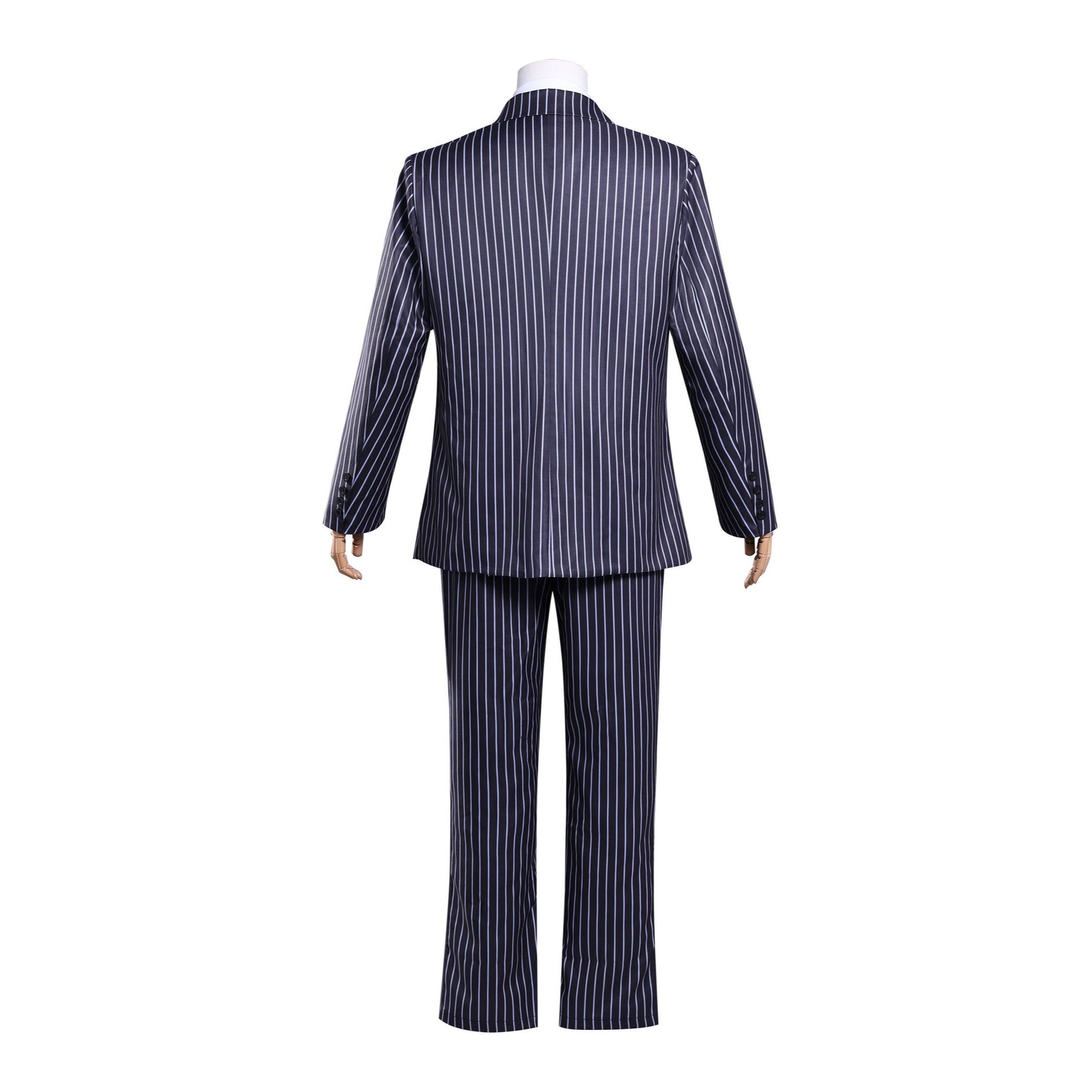 Wednesday 2 Gomez Addams Striped Suit Male Cosplay Costumes
