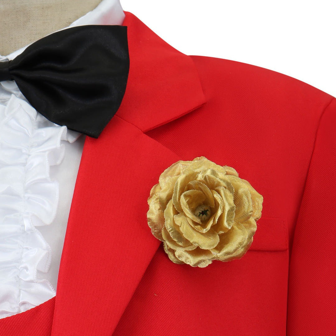 Beetle Juice Michael Keaton Red Suit Halloween Cosplay Costumes