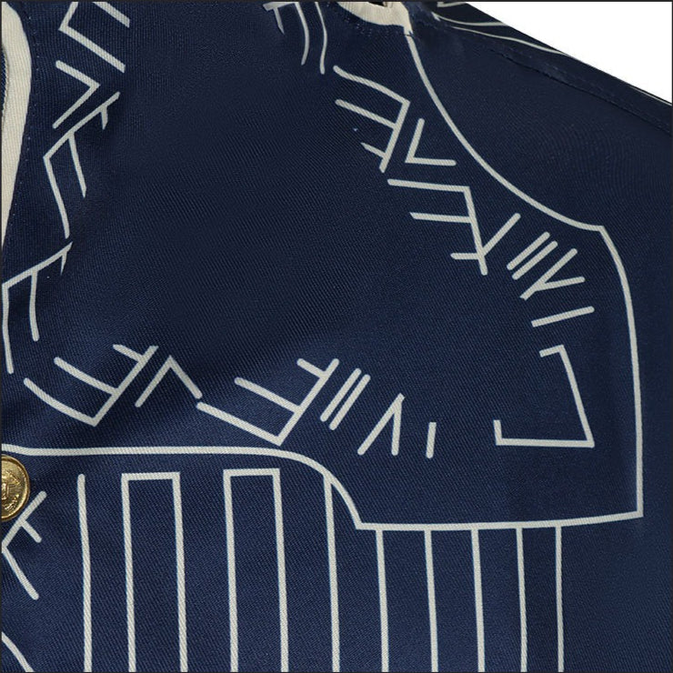 Wicked: For Good Prince Fiyero Navy Blue Suit Cosplay Costumes