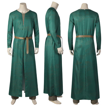 The Lord of the Rings The Rings of Power Elrond Green Cosplay Costumes