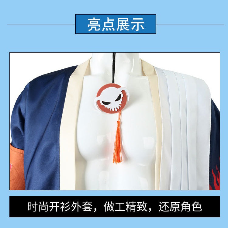 Anime Navigation Portgas D Ace Fullset with Hat Cosplay Costumes