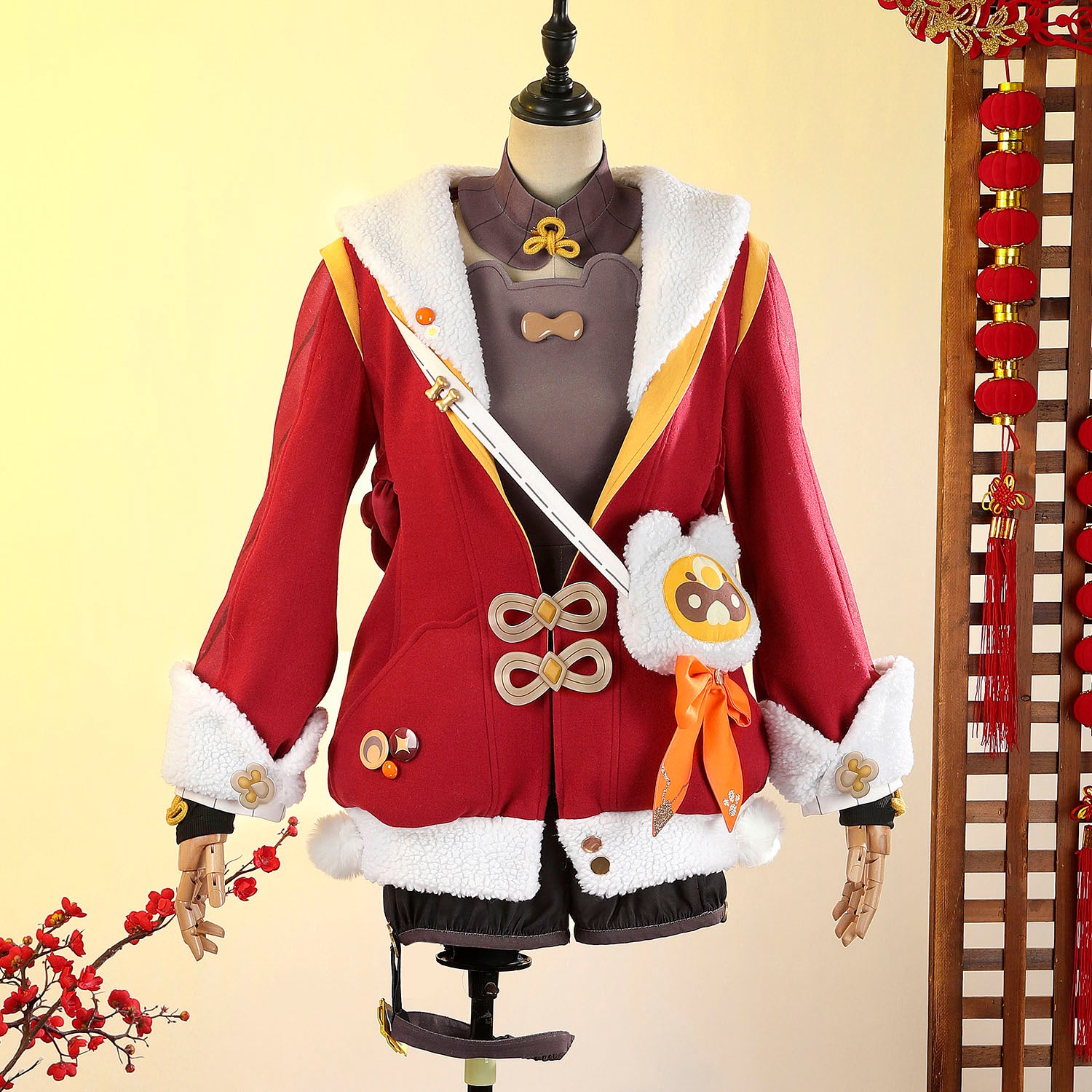 Game Genshin Impact Xiangling Lantern Rite Suit Cosplay Costumes