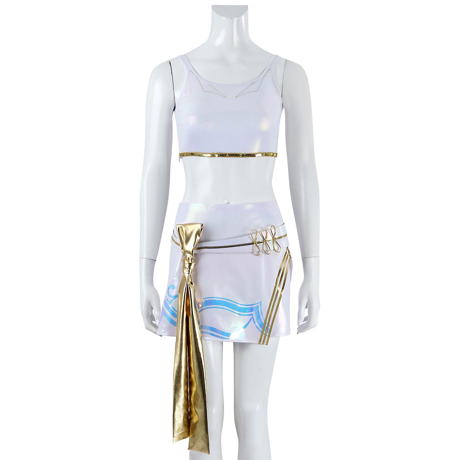KPop Demon Hunters Mira White Stage Outfit Cosplay Costumes