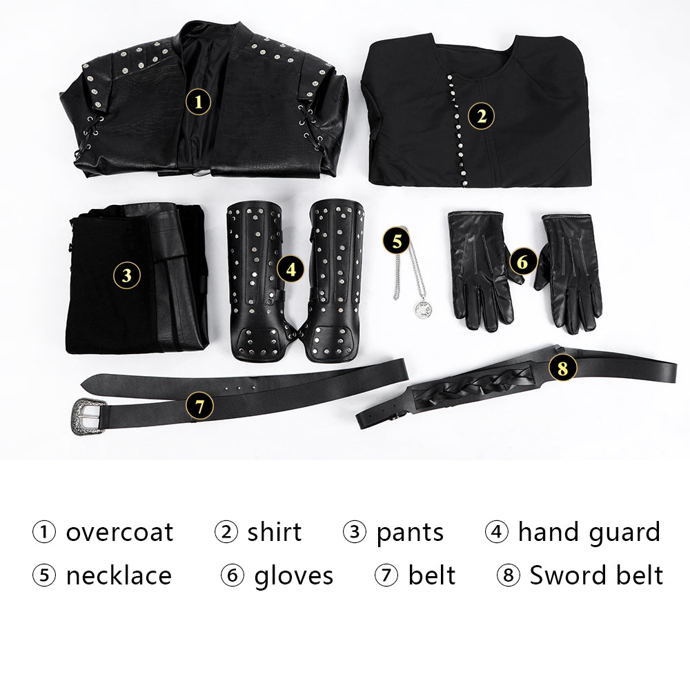 The Witcher 5 Geralt of Rivia Top Level Cosplay Costumes