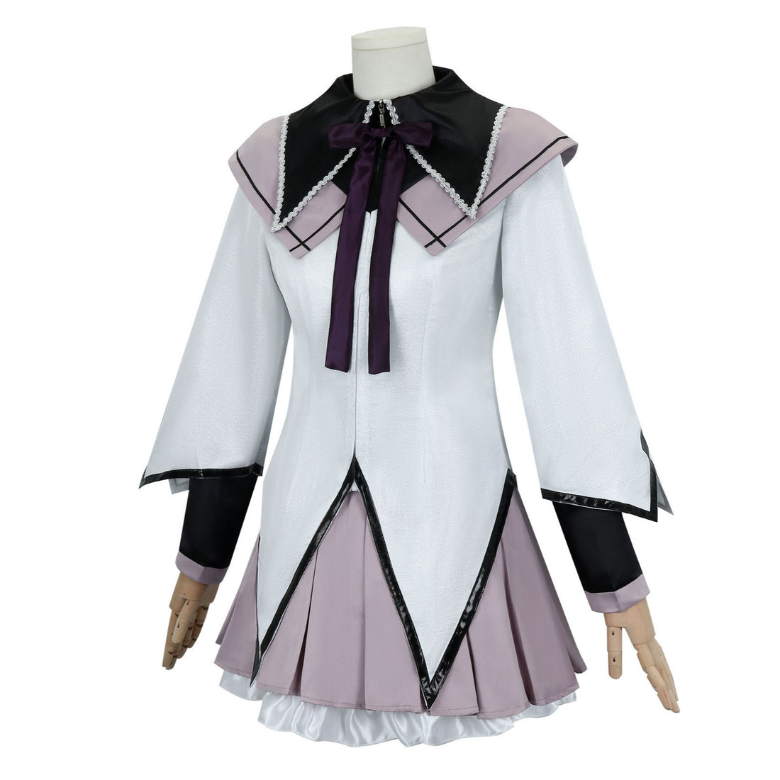 Puella Magi Madoka Magica Akemi Homura Combat Suit Cosplay Costumes