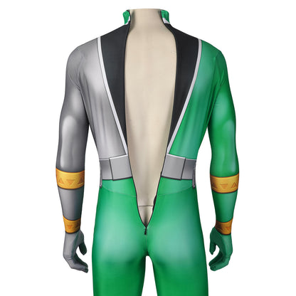 Kishiryu Sentai Ryusoulger Green Solider Male Jumpsuit Cosplay Costumes