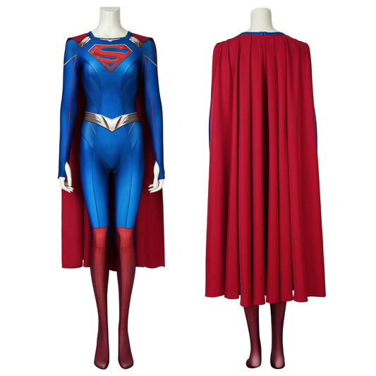 Supergirl Season 5 Kara Zor-el Zentai Jumpsuit Bodysuit Cosplay Costumes