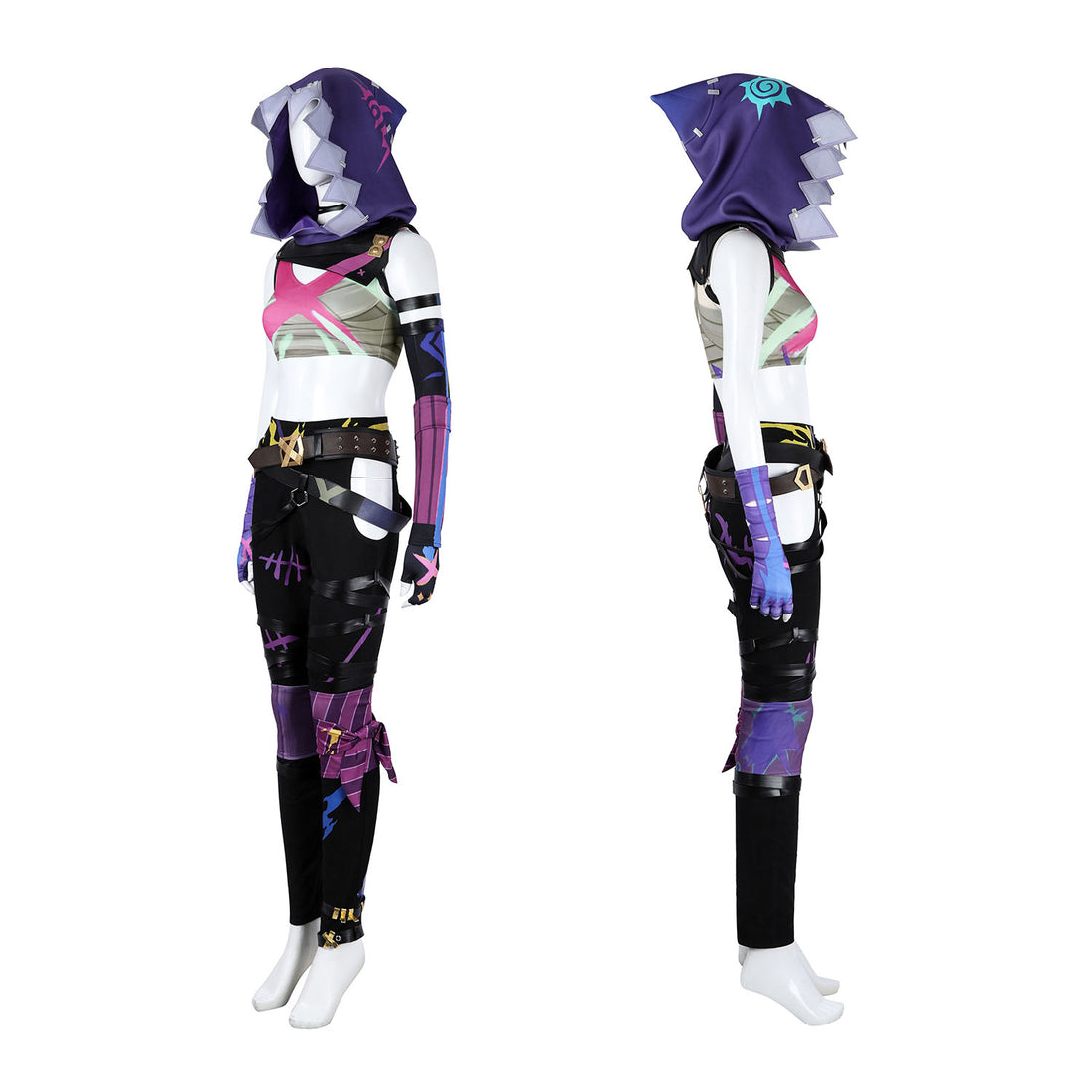 Game LOL Arcane 2 Jinx Full Set Role Cosplay Costumes
