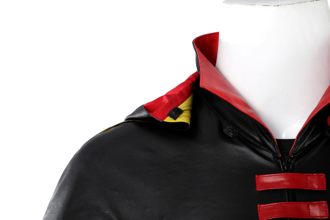 Batman: Son of The Demon Robin Damian Wayne Cosplay Costumes Halloween Suit with Cloak