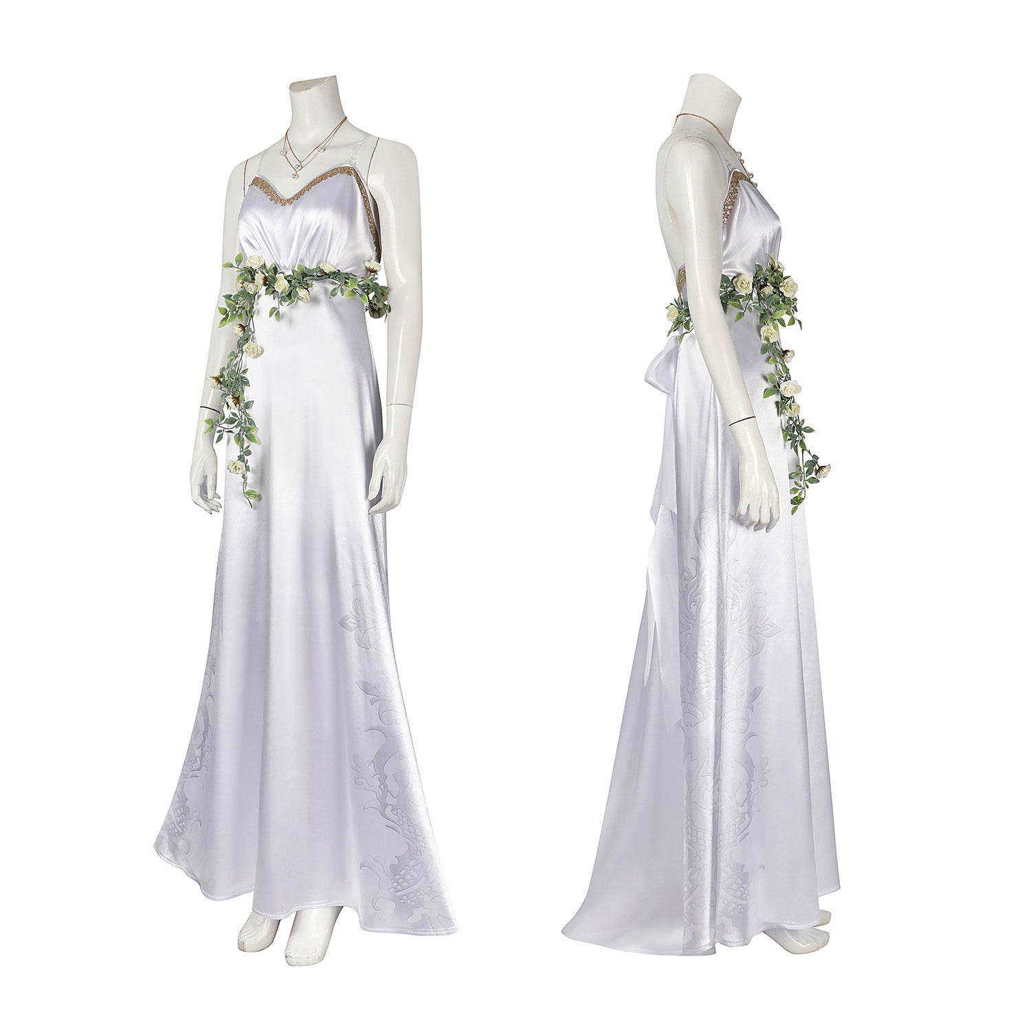 Final Fantasy VII Rebirth Aerith White Gown Female Cosplay Costumes