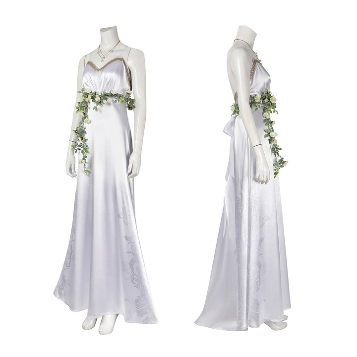 Final Fantasy VII Rebirth Aerith White Gown Female Cosplay Costumes