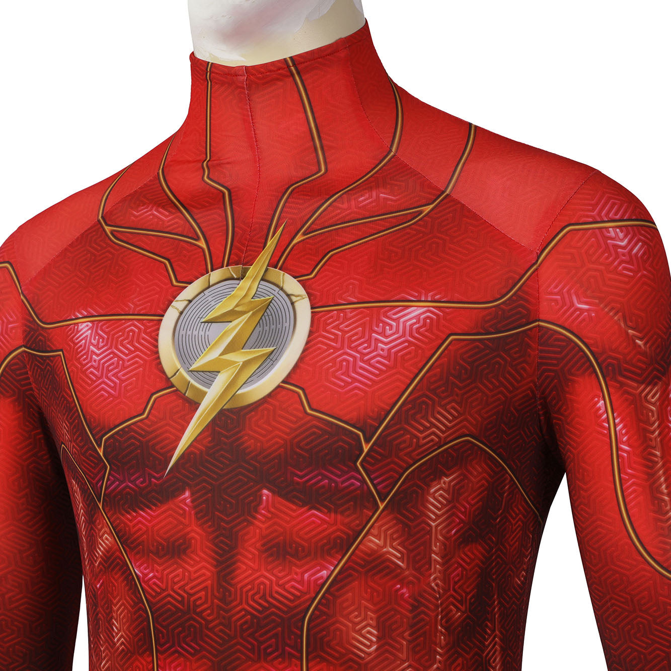 Flashpoint Barry Allen The Flash Male Jumpsuit with Mask Cosplay Costumes