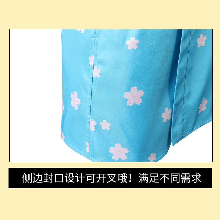 Anime Navigation Nami Kimono Blue Pajamas Fullset Cosplay Costumes