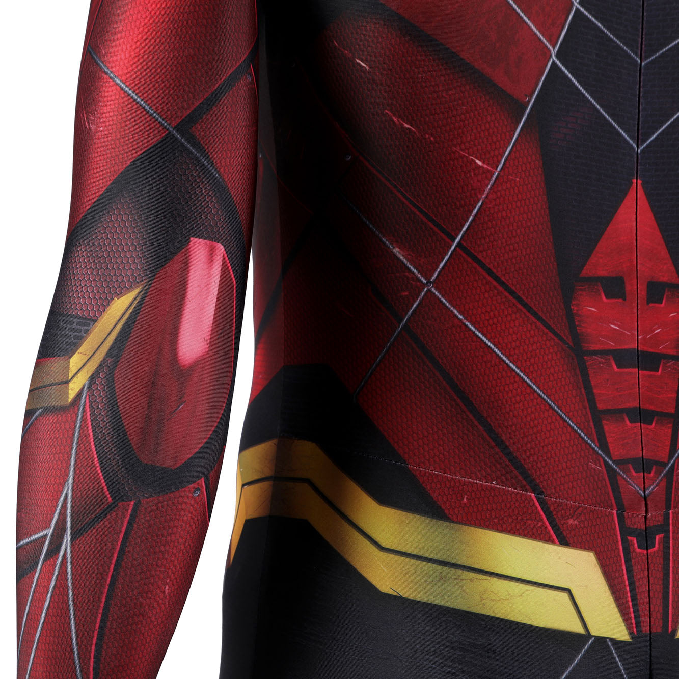 Justice League Barry Allen The Flash Male Jumpsuit with Mask Cosplay Costumes