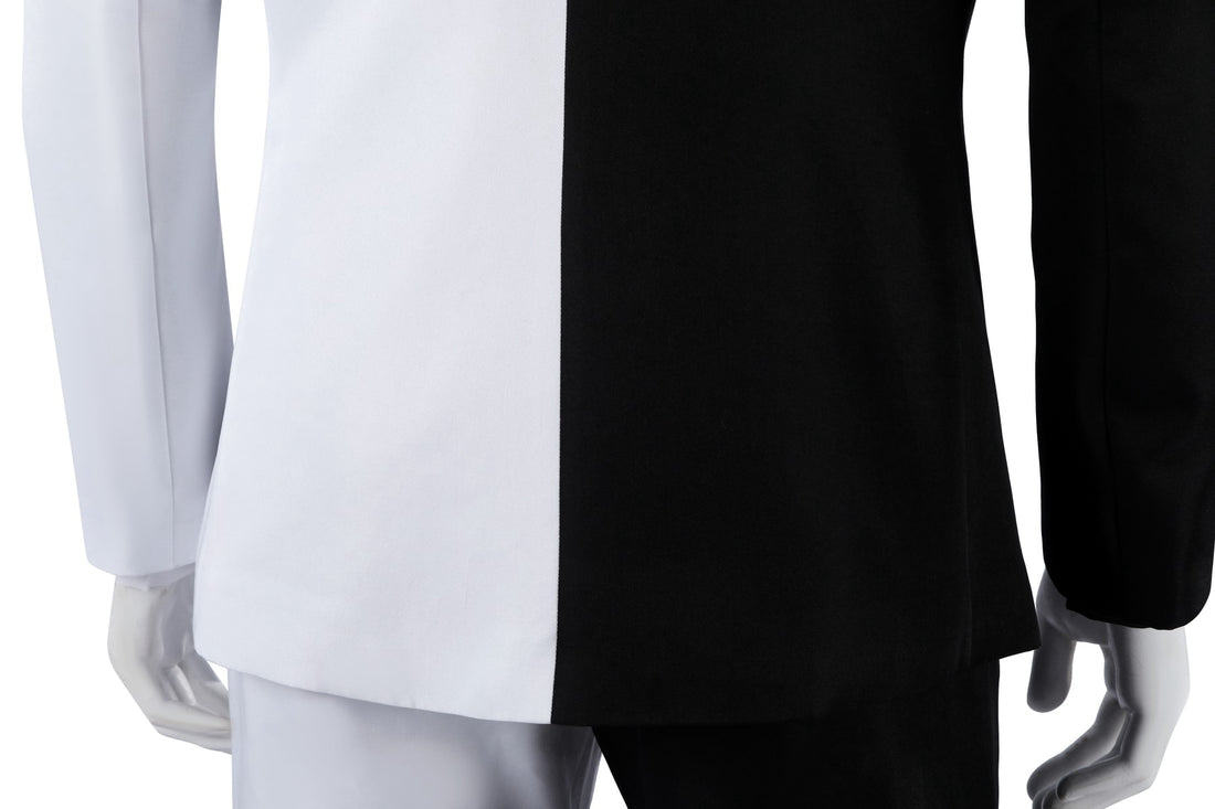 Absolute Two Face Black White Cosplay Costumes Absolute Batman Halloween Themed Party Outfits