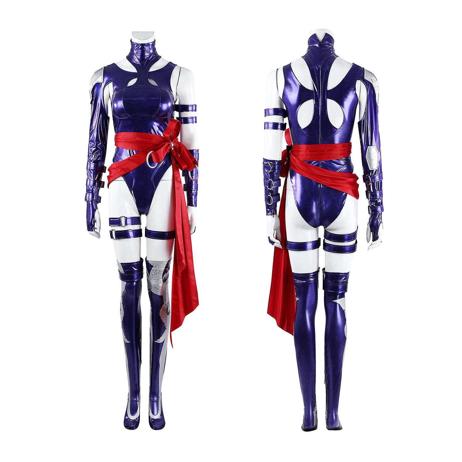 Marvel Rivals Luna Snow Psylocke Bodysuit Full Set Cosplay Costumes