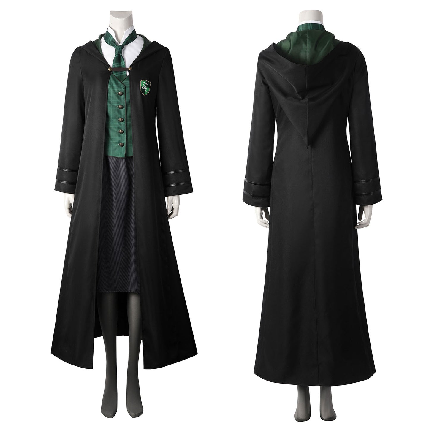 Hogwarts Legacy Slytherin Female Uniform Cosplay Costumes