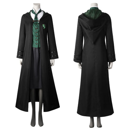 Hogwarts Legacy Slytherin Female Uniform Cosplay Costumes