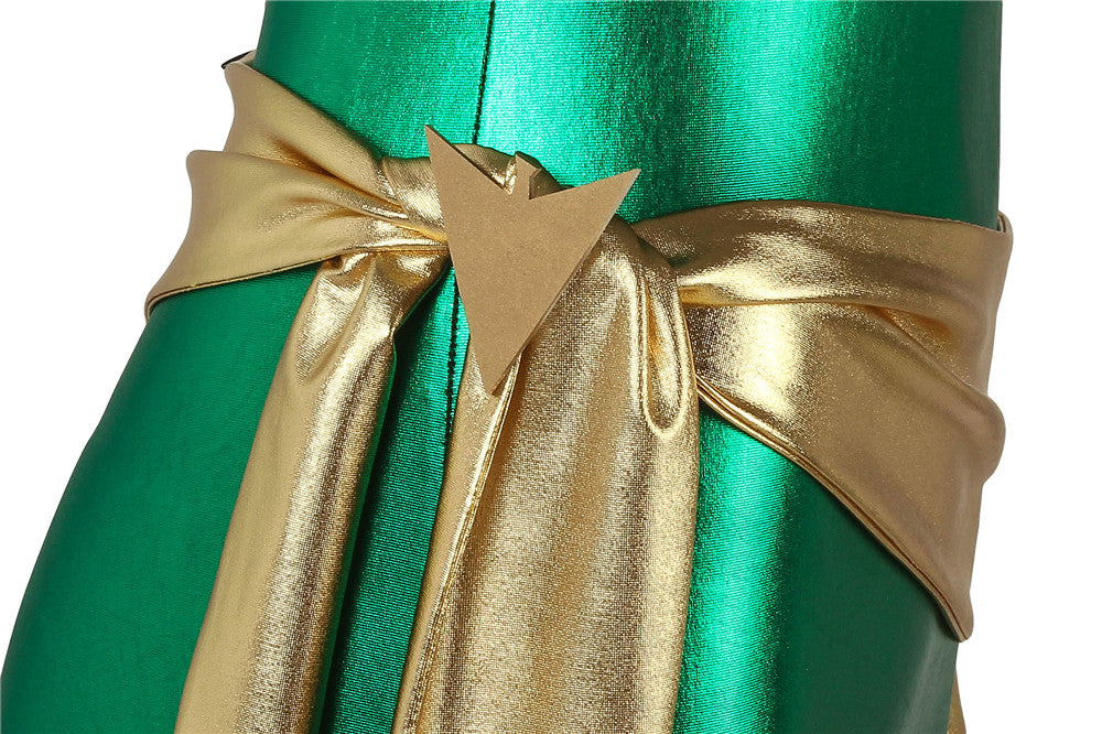 X-Men Green Phoenix Jean Grey Gold and Green Jumpsuit Cosplay Costumes