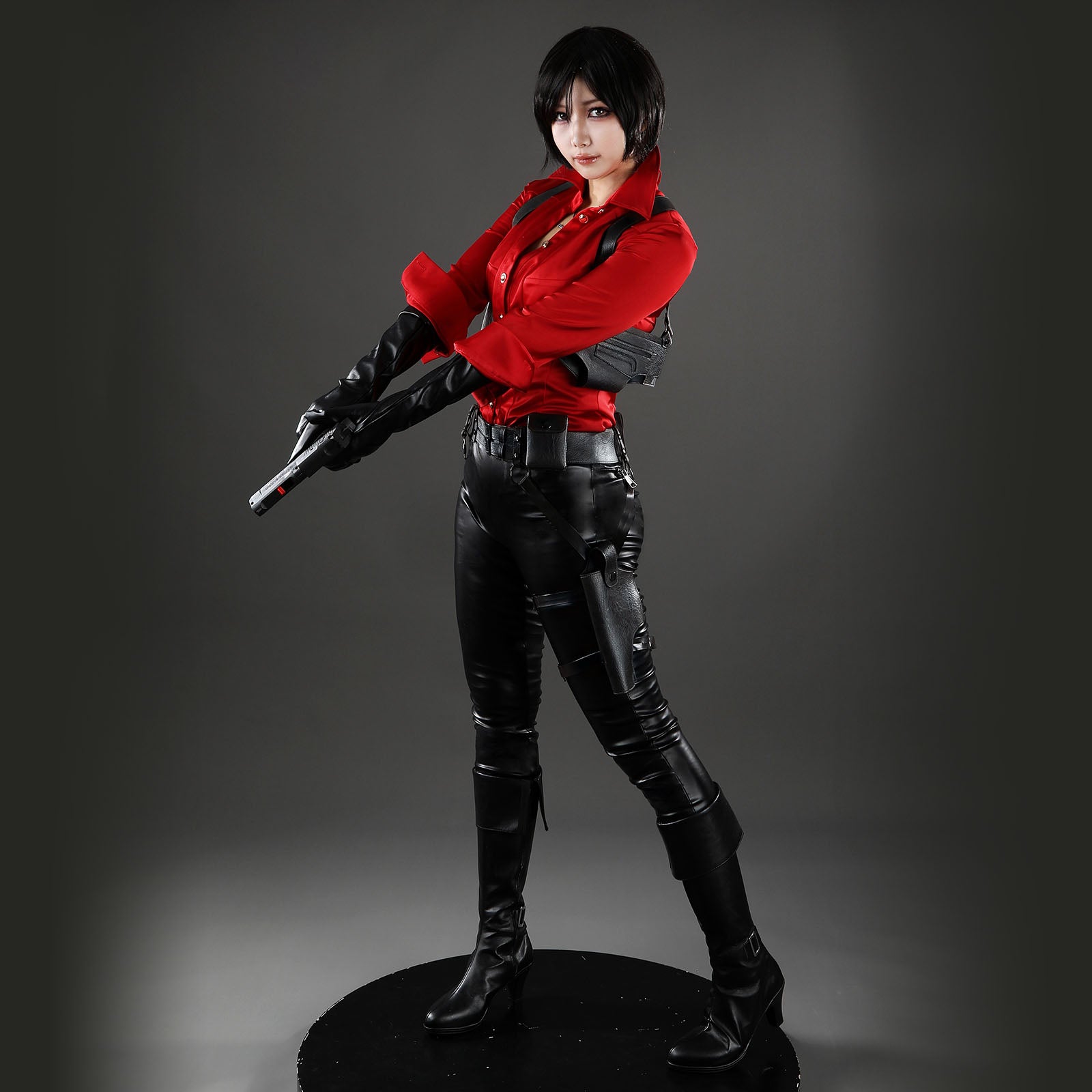 Resident Evil 6 Ada Wong Red Shirt Fullset Cosplay Costumes