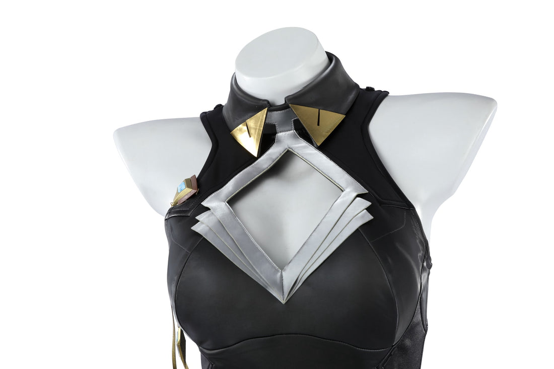 Overwatch Domina Golden Outfit Top Level Fullset Cosplay Costumes