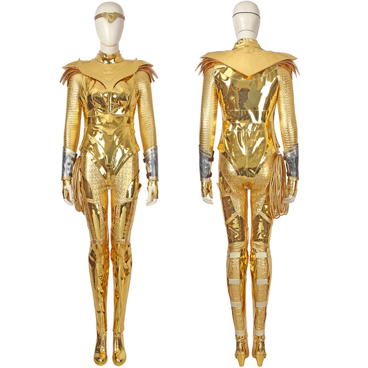 Wonder Woman Diana Prince Golden Eagle Armor Female Cosplay Costumes